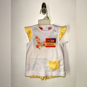 Kids Yellow and White Matching Set